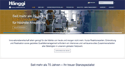 Desktop Screenshot of hanggi.ch