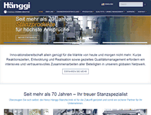 Tablet Screenshot of hanggi.ch